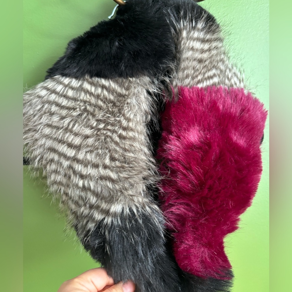 Faux fur endless scarf